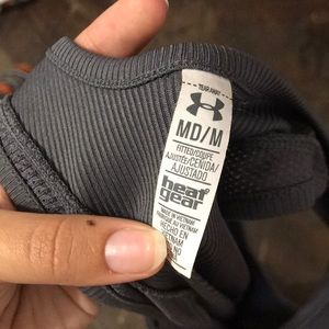 Gray razor back tank top